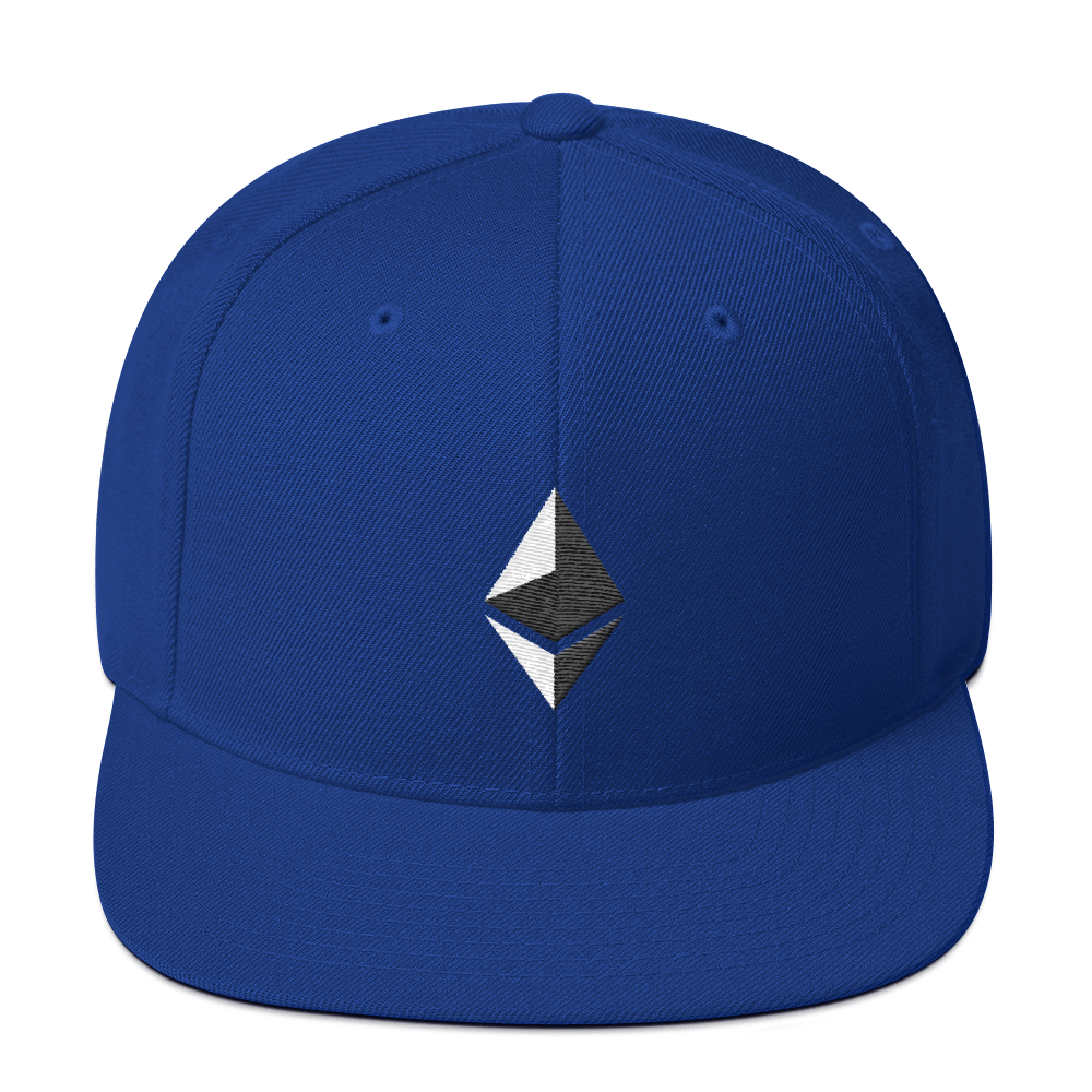 Ethereum Snapback Hat  zeroconfs Royal Blue  
