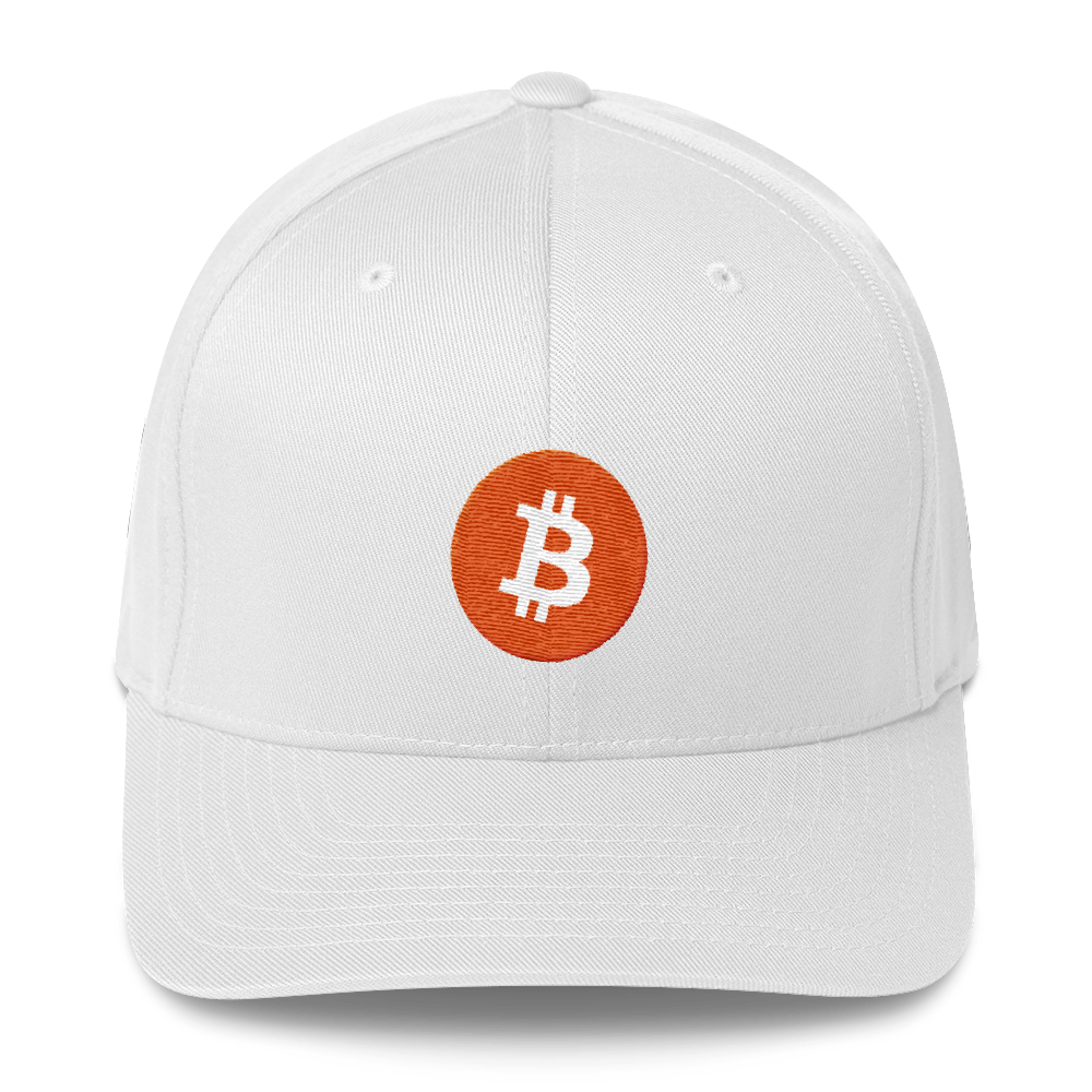 Bitcoin Core Flexfit Cap  zeroconfs White S/M 