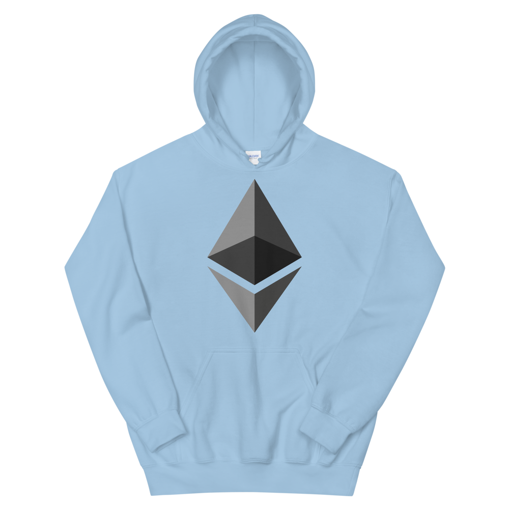 Ethereum Hooded Sweatshirt  zeroconfs Light Blue S 