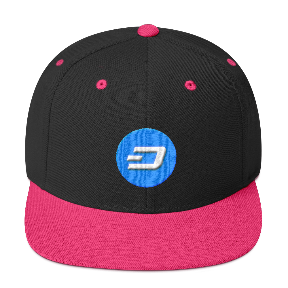 Dash Snapback Hat  zeroconfs Black/ Neon Pink  