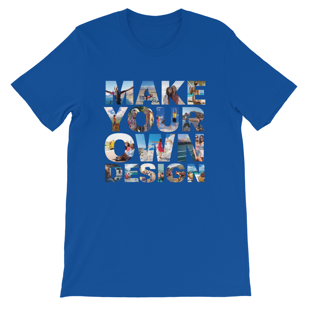 Make Your Own Design Customizable Short-Sleeve T-Shirt  zeroconfs True Royal S 