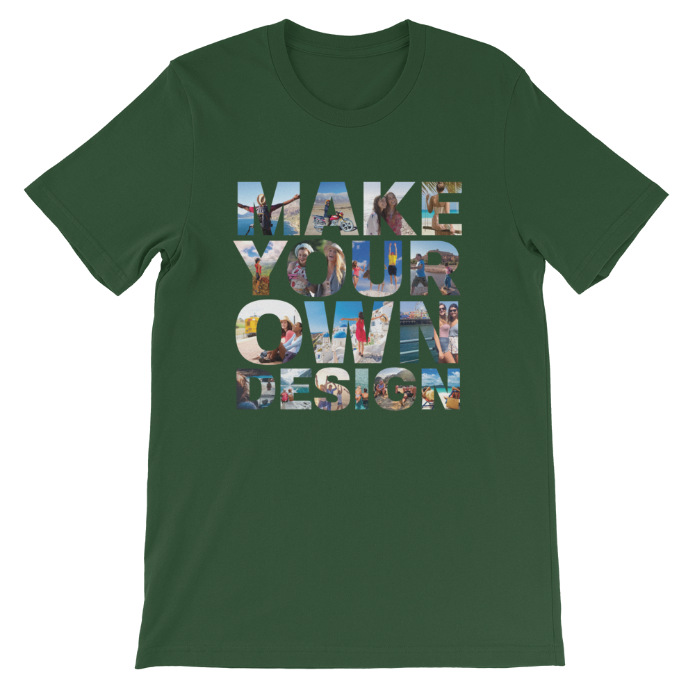 Make Your Own Design Customizable Short-Sleeve T-Shirt  zeroconfs Forest S 