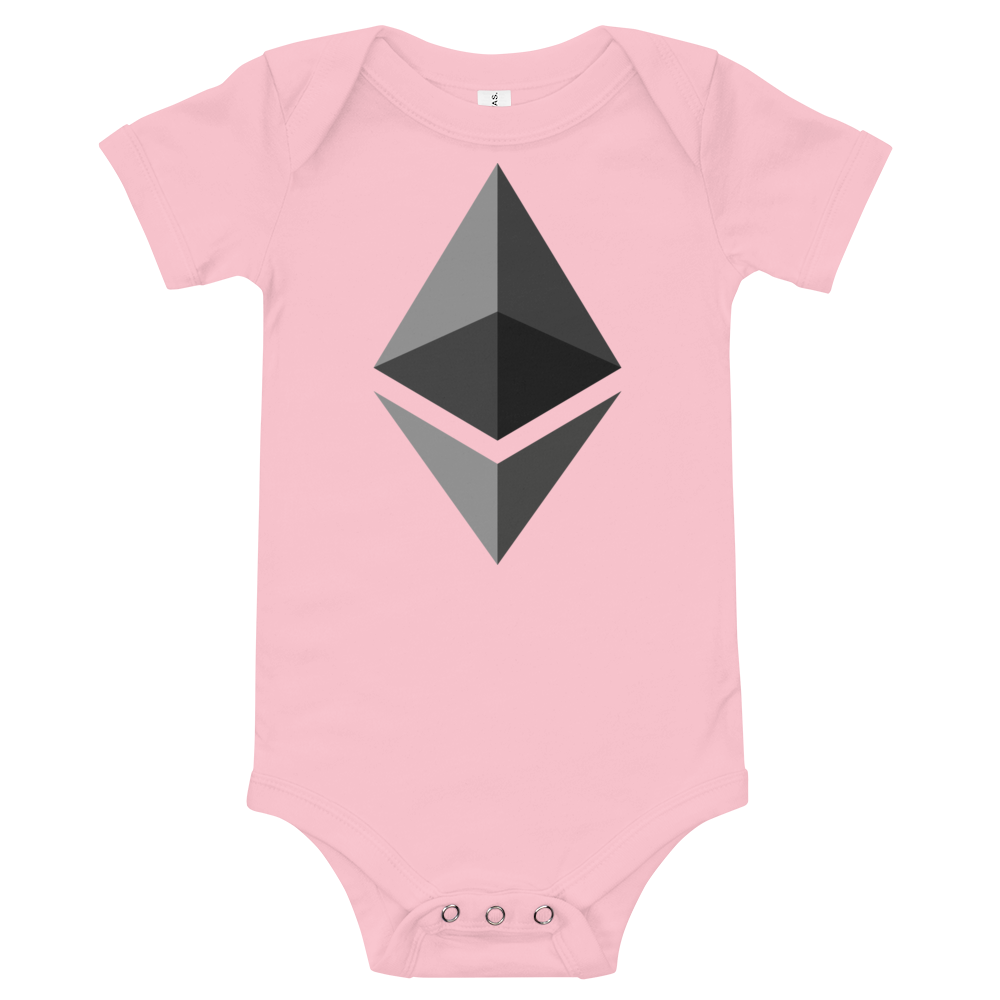 Ethereum Baby Bodysuit  zeroconfs Pink 3-6m 