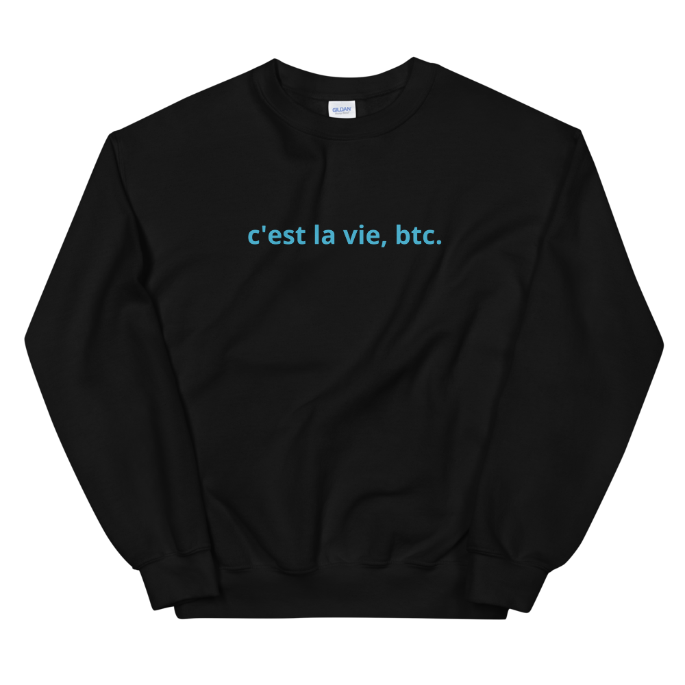 Such Is Life, Bitcoin Sweatshirt  zeroconfs Black S 