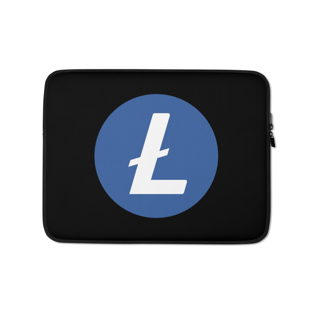 Litecoin Laptop Sleeve  zeroconfs 13 in  