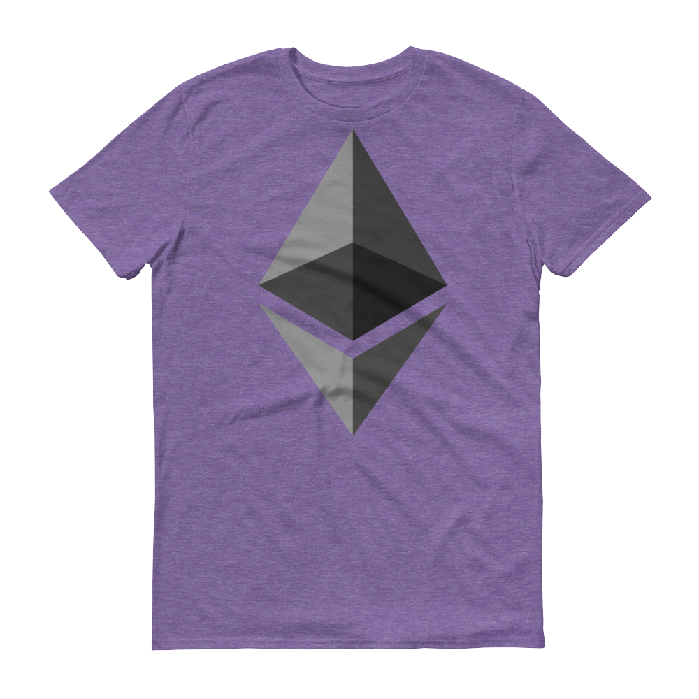 Ethereum Short-Sleeve T-Shirt  zeroconfs Heather Purple S 
