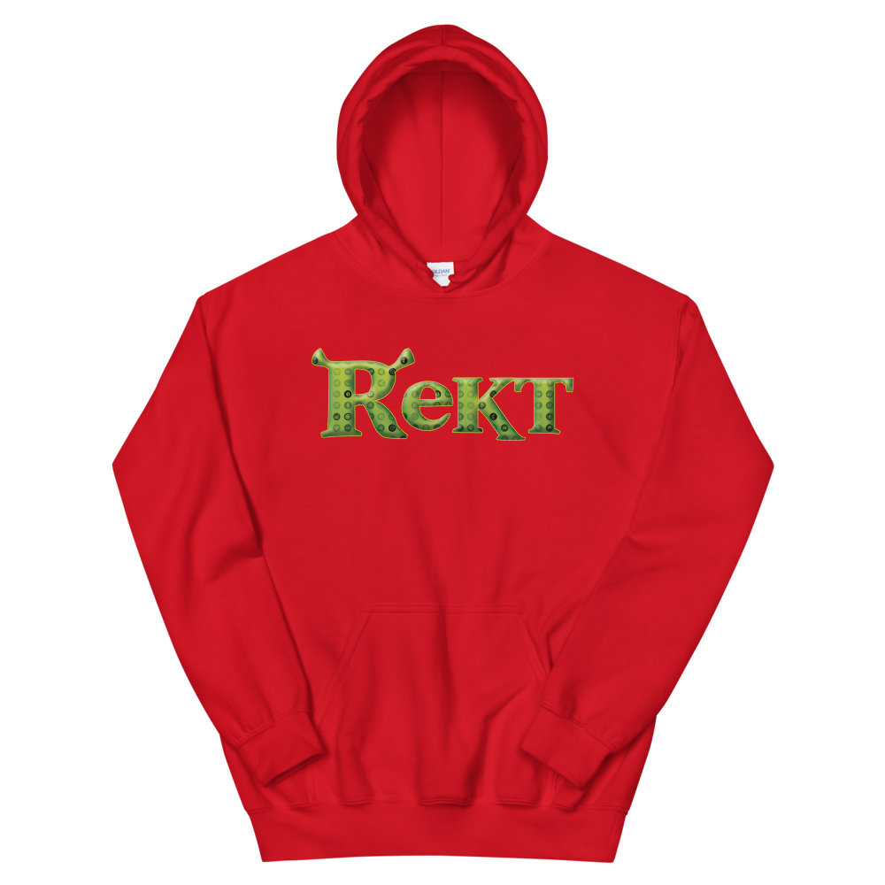Rekt Crypto Hooded Sweatshirt  zeroconfs Red S 