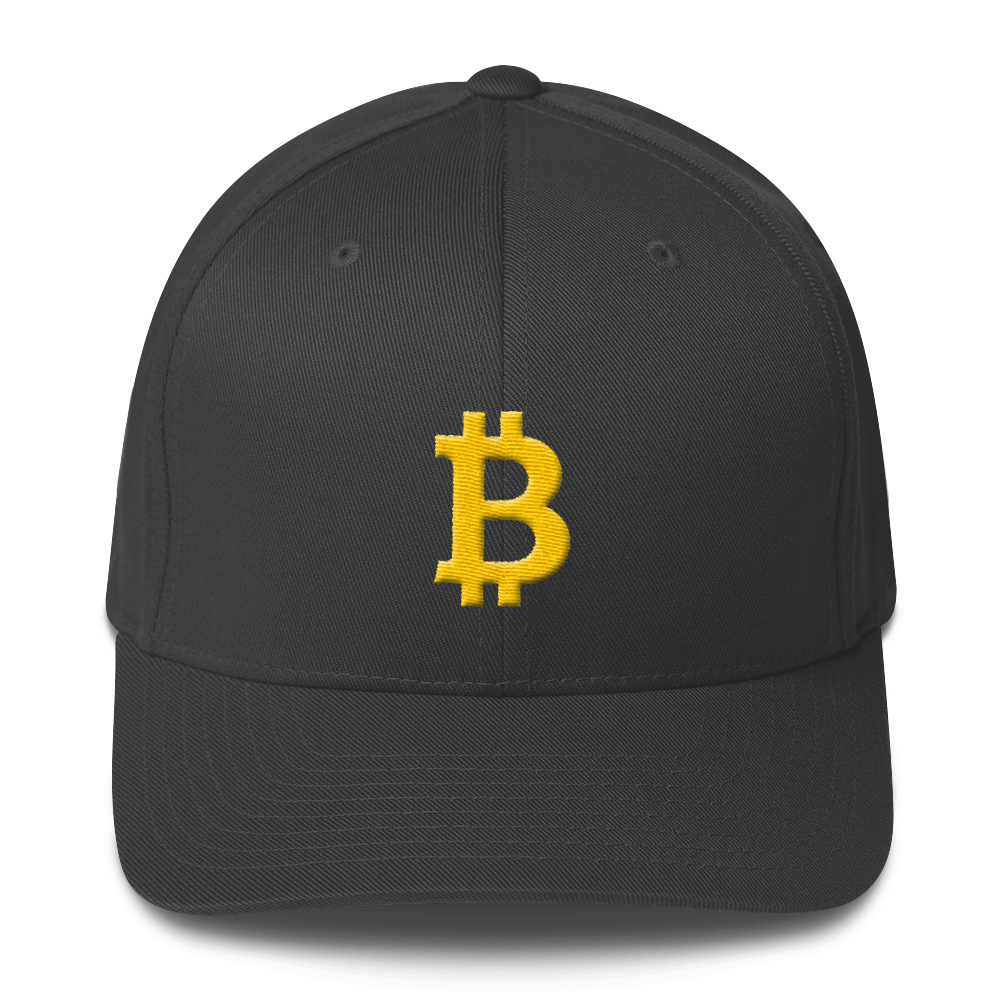 Bitcoin B Flexfit Cap  zeroconfs Dark Grey S/M 