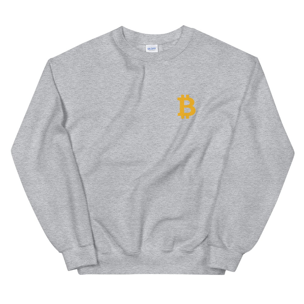 Bitcoin Small B Women's Sweatshirt  zeroconfs Sport Grey S 