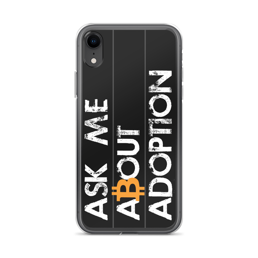 Ask Me About Adoption Bitcoin iPhone Case  zeroconfs iPhone XR  