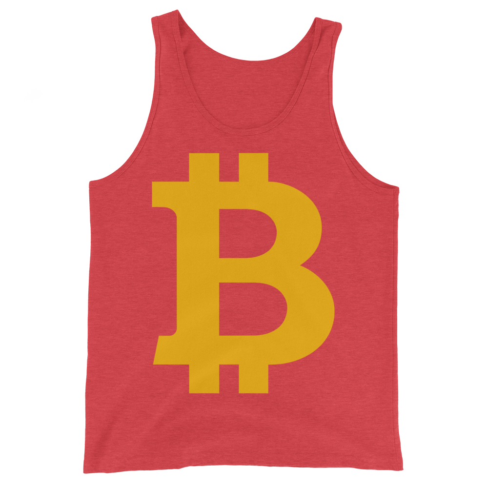 Bitcoin B Tank Top  zeroconfs Red Triblend XS 