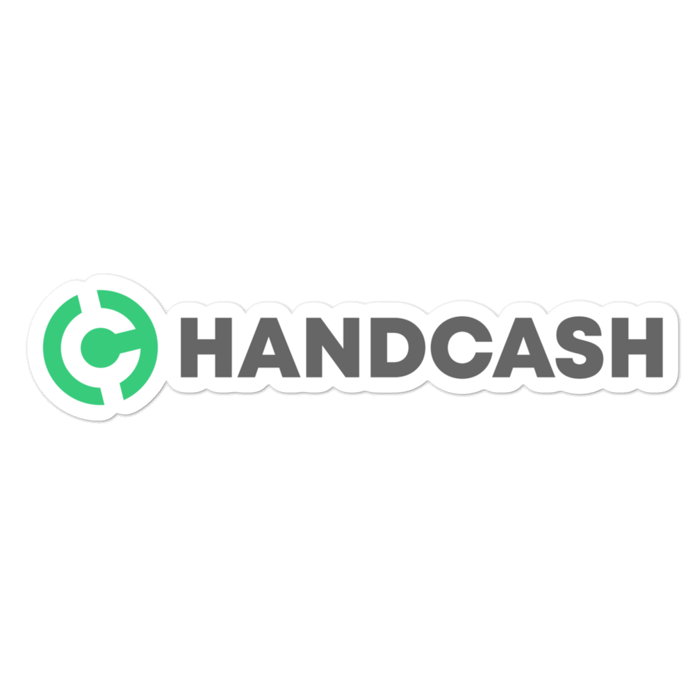 HandCash Official Bubble-Free Stickers  HandCash 5.5 inch  