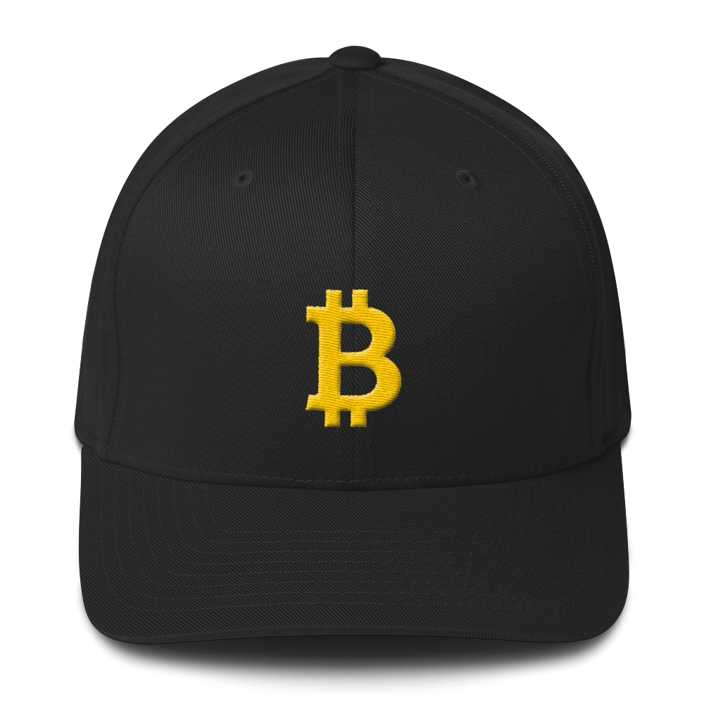 Bitcoin B Flexfit Cap  zeroconfs Black S/M 