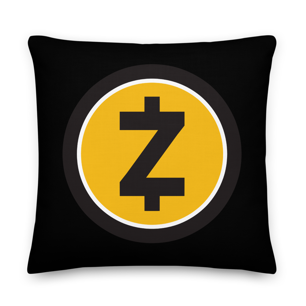 Zcash Premium Pillow  zeroconfs 22×22  