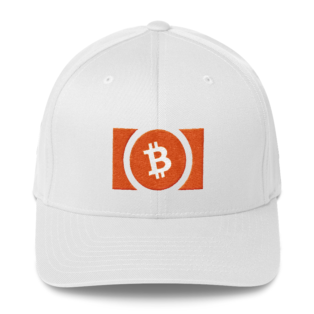 Bitcoin Cash Flexfit Cap  zeroconfs White S/M 