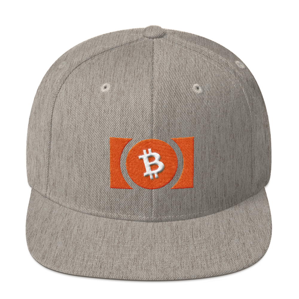 Bitcoin Cash Snapback Hat  zeroconfs Heather Grey  