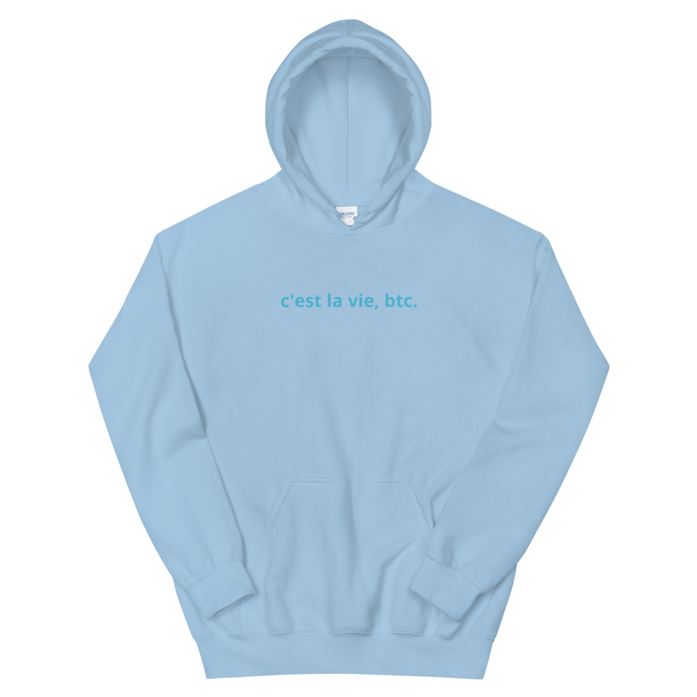 Such Is Life, Bitcoin Women's Hooded Sweatshirt  zeroconfs Light Blue S 