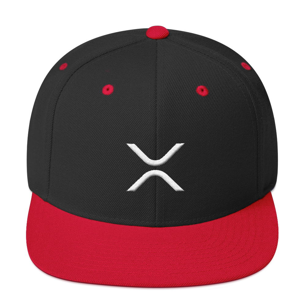 Ripple Snapback Hat  zeroconfs Black/ Red  