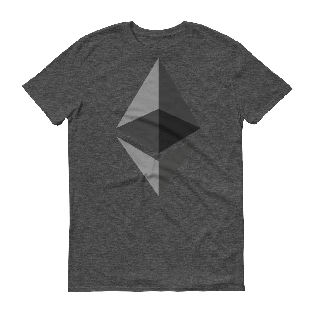 Ethereum Short-Sleeve T-Shirt  zeroconfs Heather Dark Grey S 
