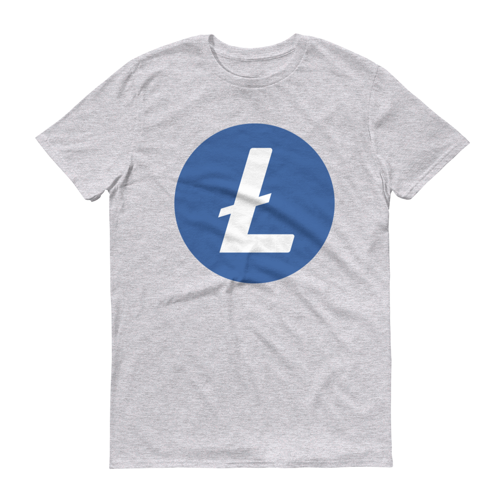 Litecoin Short-Sleeve T-Shirt  zeroconfs Heather Grey S 