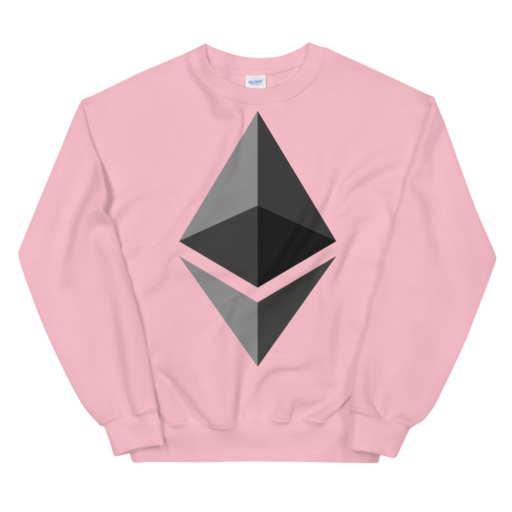 Ethereum Women's Sweatshirt  zeroconfs Light Pink S 