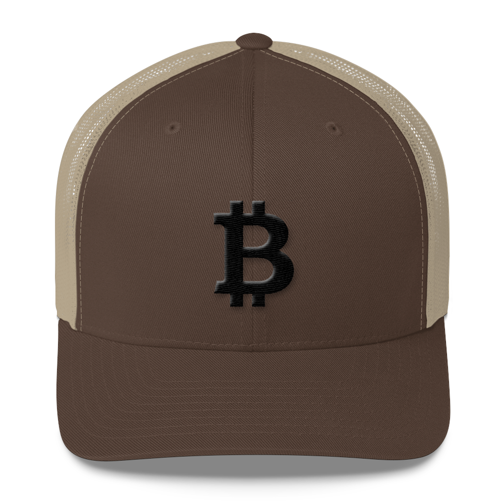 Bitcoin Blacknet SE Trucker Cap  zeroconfs Brown/ Khaki  