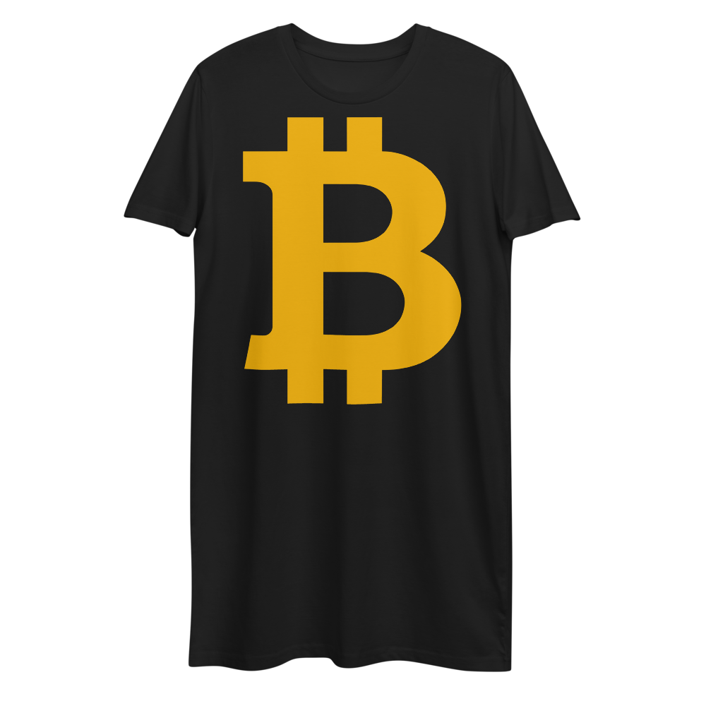 Bitcoin B Premium T-Shirt Dress  zeroconfs Black XS 