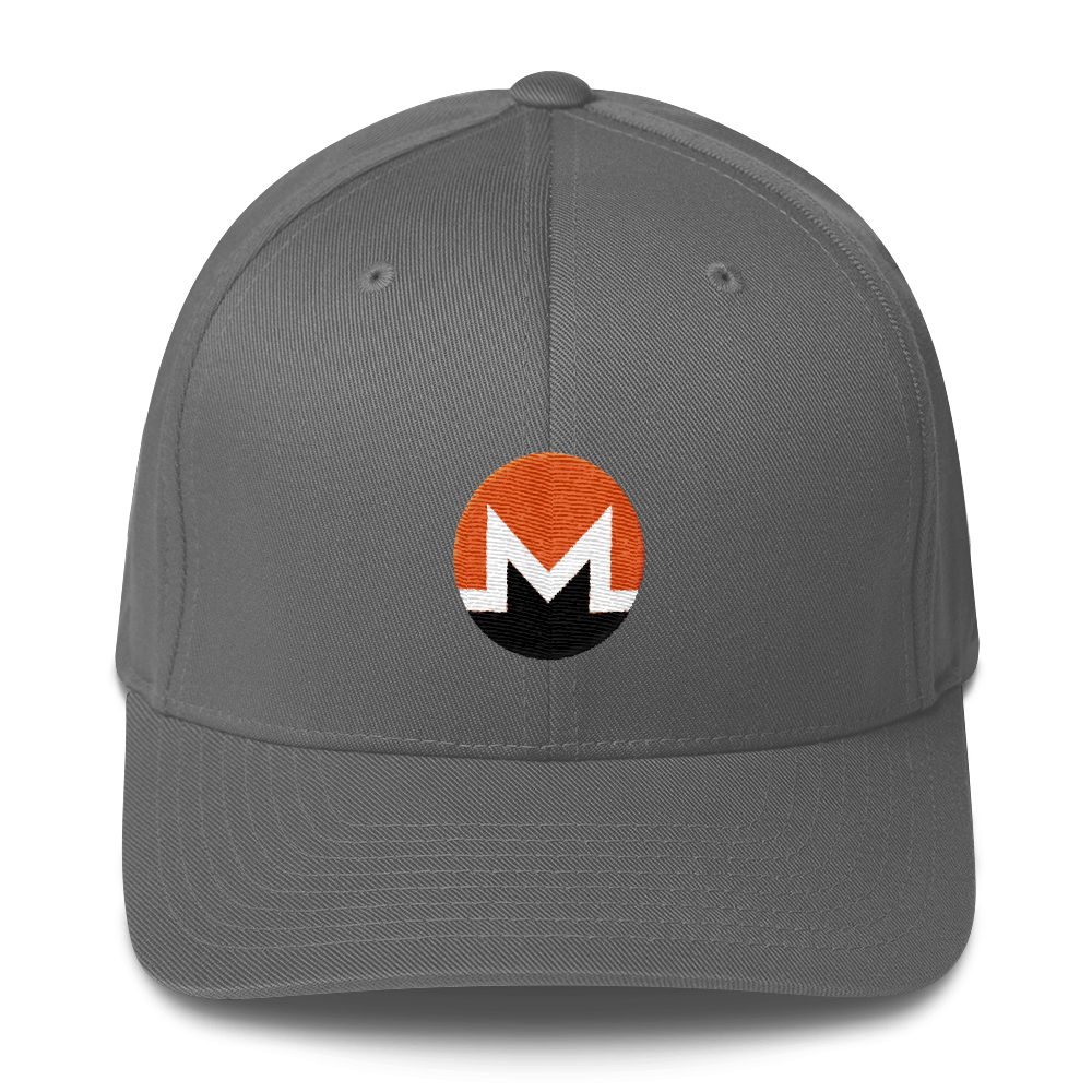 Monero Flexfit Cap  zeroconfs Grey S/M 