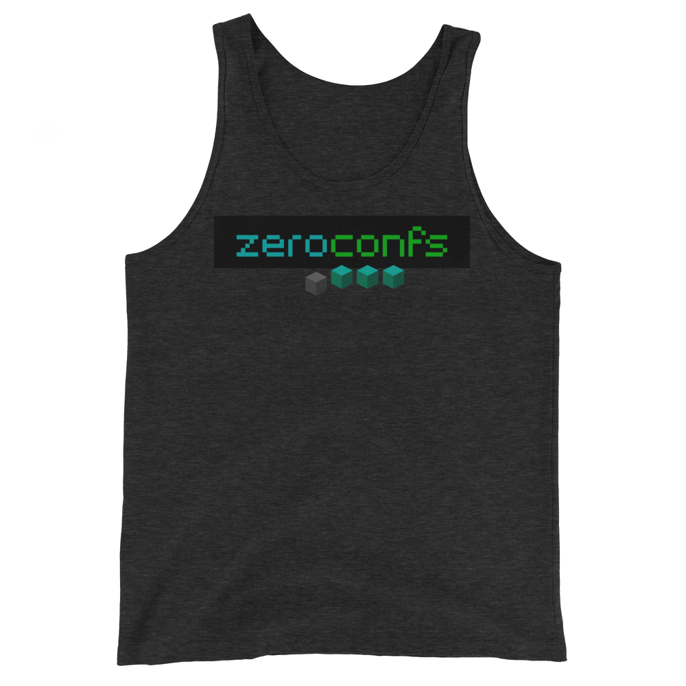 Zeroconfs.com Tank Top  zeroconfs Charcoal-Black Triblend XS 