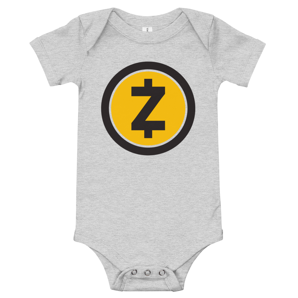 Zcash Baby Bodysuit  zeroconfs Athletic Heather 3-6m 