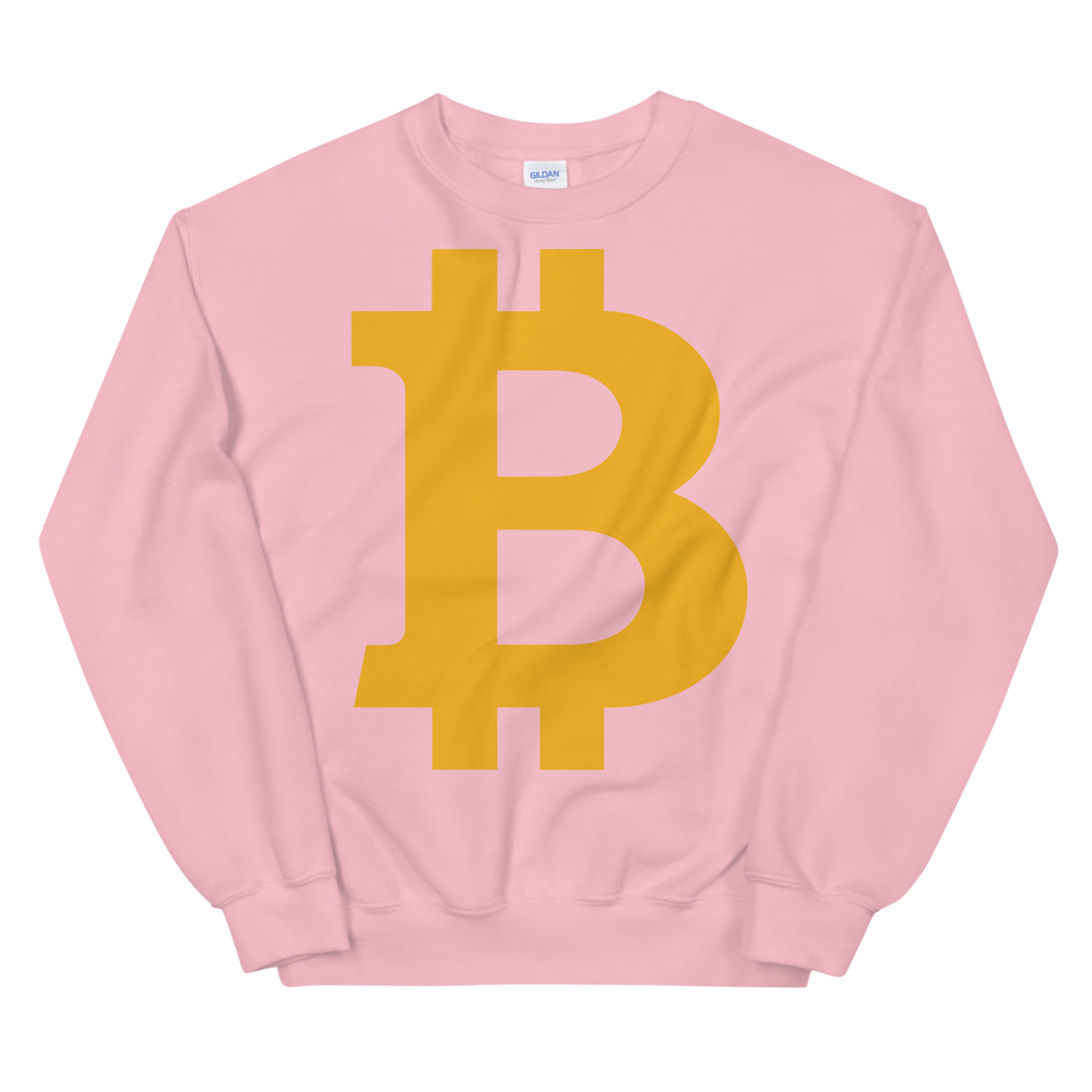 Bitcoin B Women's Sweatshirt  zeroconfs Light Pink S 