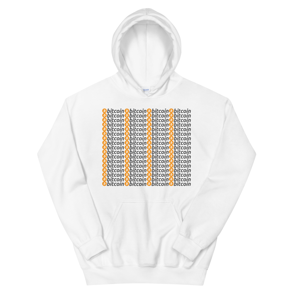 Bitcoins Hooded Sweatshirt  zeroconfs White S 