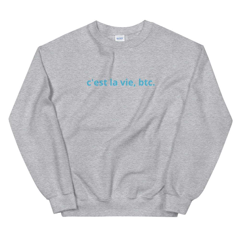 Such Is Life, Bitcoin Sweatshirt  zeroconfs Sport Grey S 