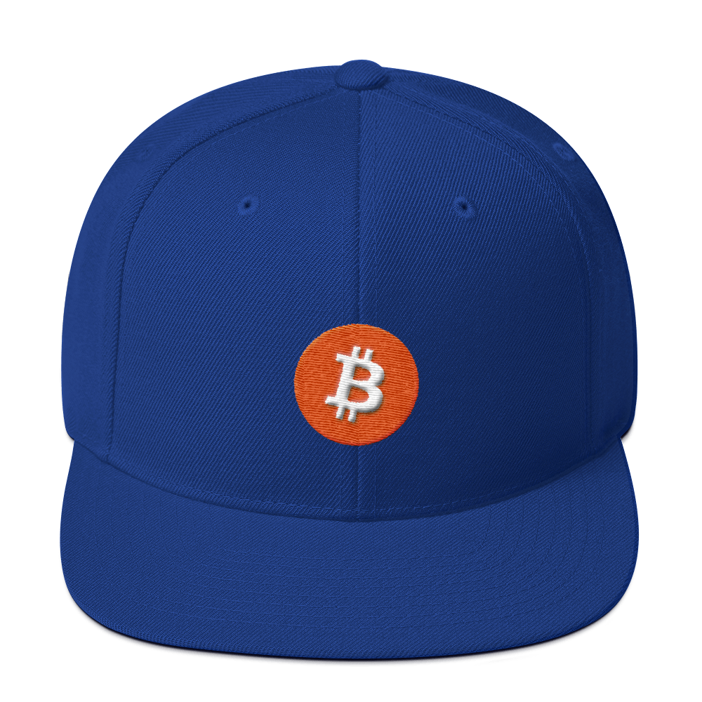Bitcoin Core Snapback Hat  zeroconfs Royal Blue  