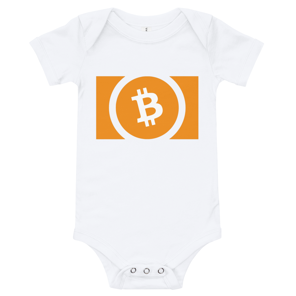 Bitcoin Cash Baby Bodysuit  zeroconfs White 3-6m 