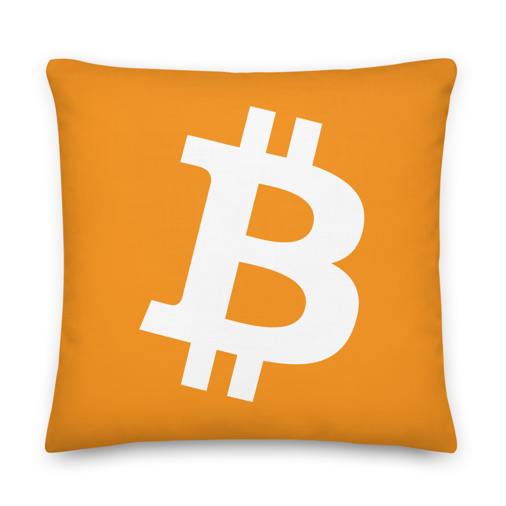 Bitcoin Core Premium Pillow  zeroconfs 22×22  