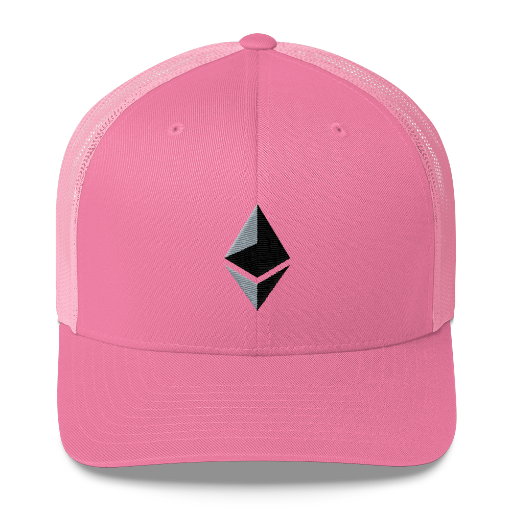 Ethereum Trucker Cap  zeroconfs Pink  