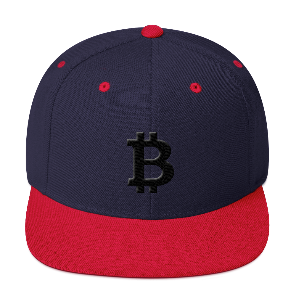 Bitcoin Blacknet SE Snapback Hat  zeroconfs Navy/ Red  