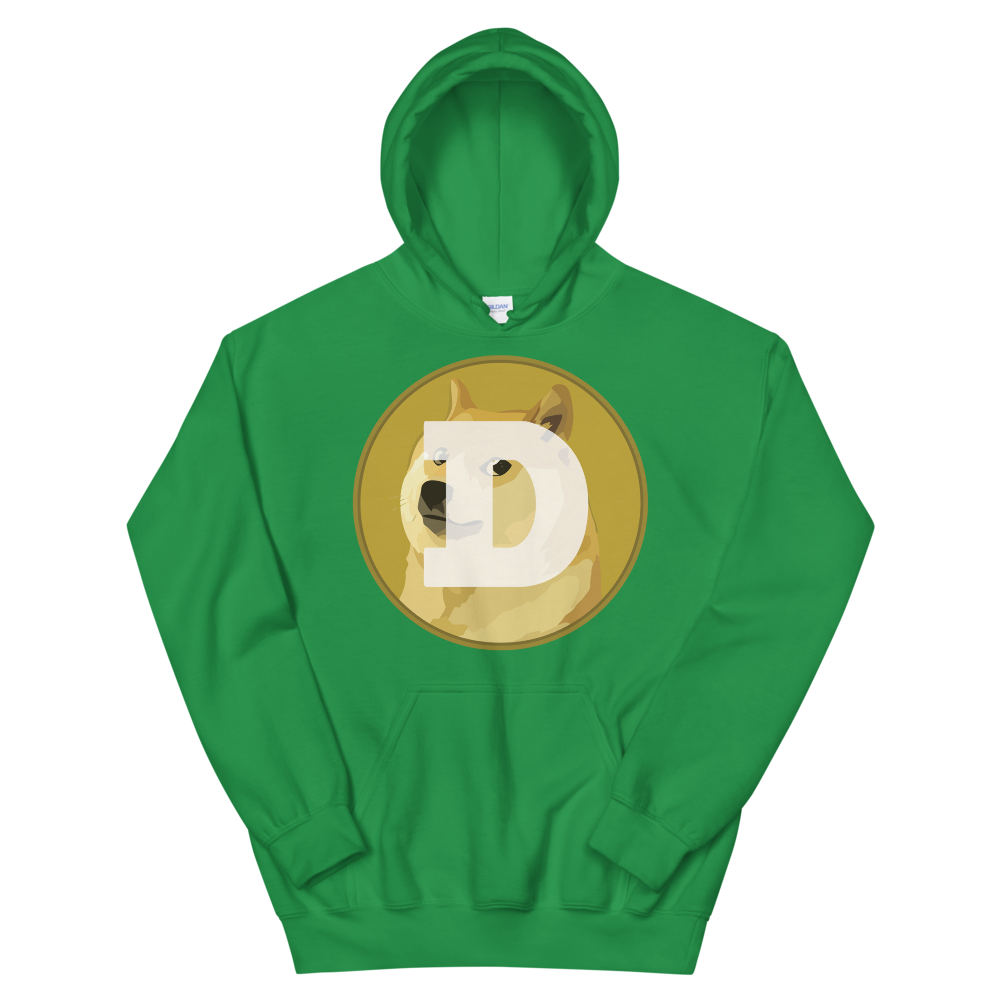 Dogecoin Women's Hooded Sweatshirt  zeroconfs Irish Green S 
