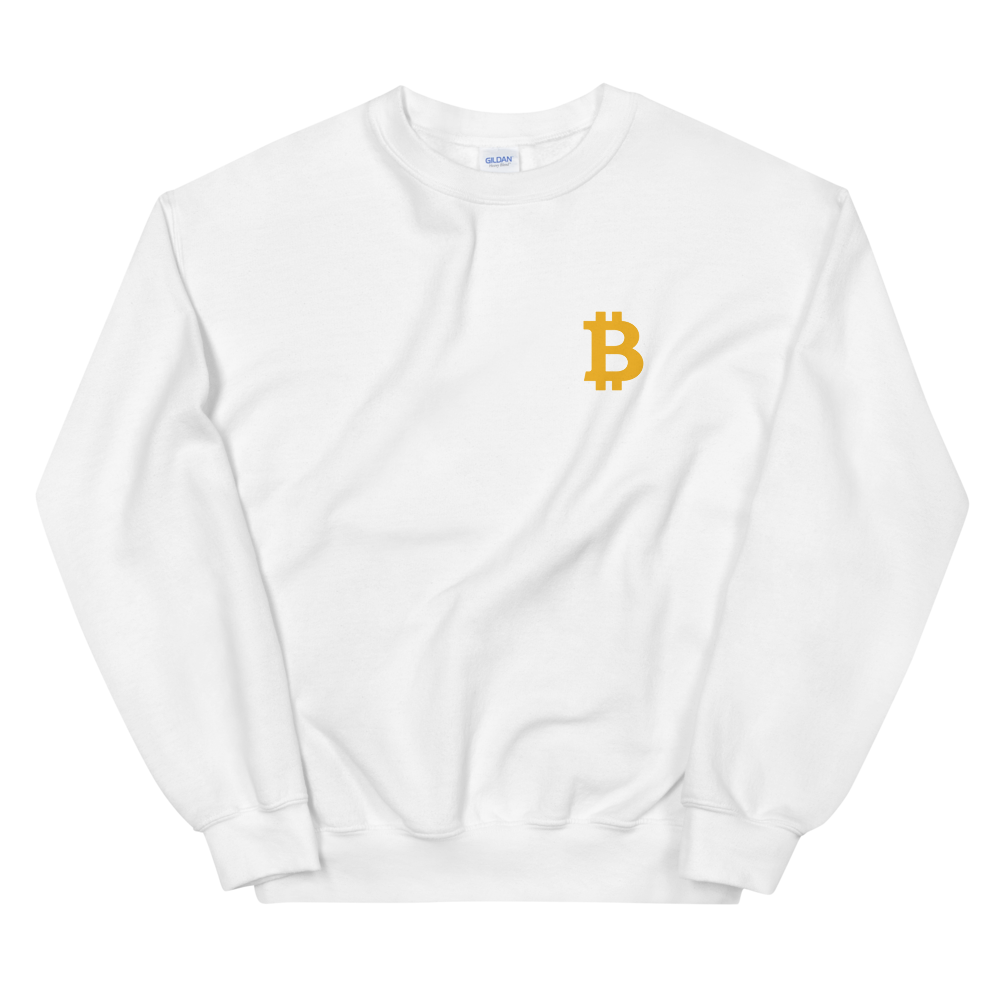 Bitcoin Small B Women's Sweatshirt  zeroconfs White S 