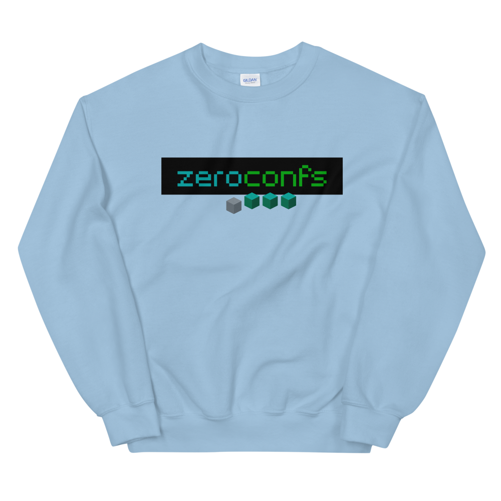 Zeroconfs.com Sweatshirt  zeroconfs Light Blue S 