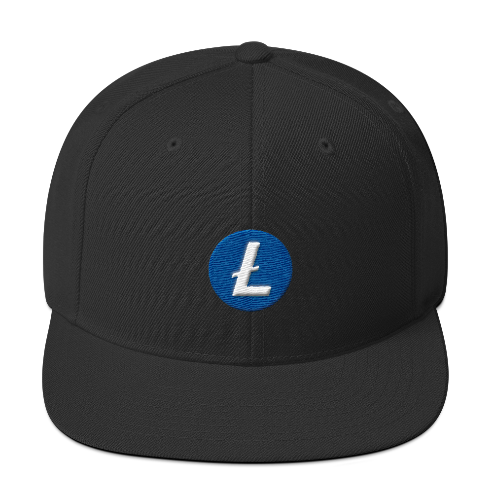 Litecoin Snapback Hat  zeroconfs Black  