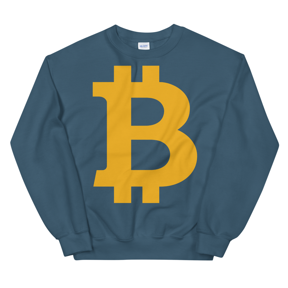 Bitcoin B Sweatshirt  zeroconfs Indigo Blue S 