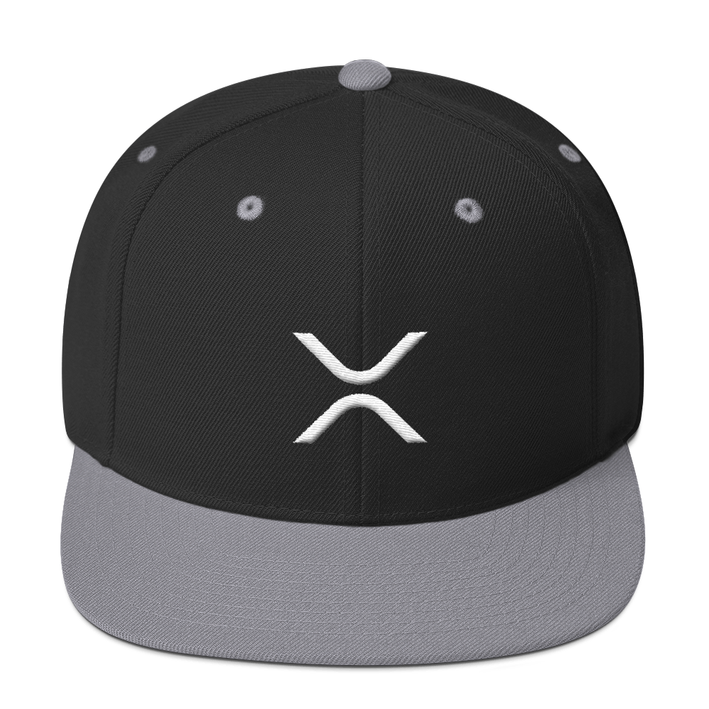 Ripple Snapback Hat  zeroconfs Black/ Silver  