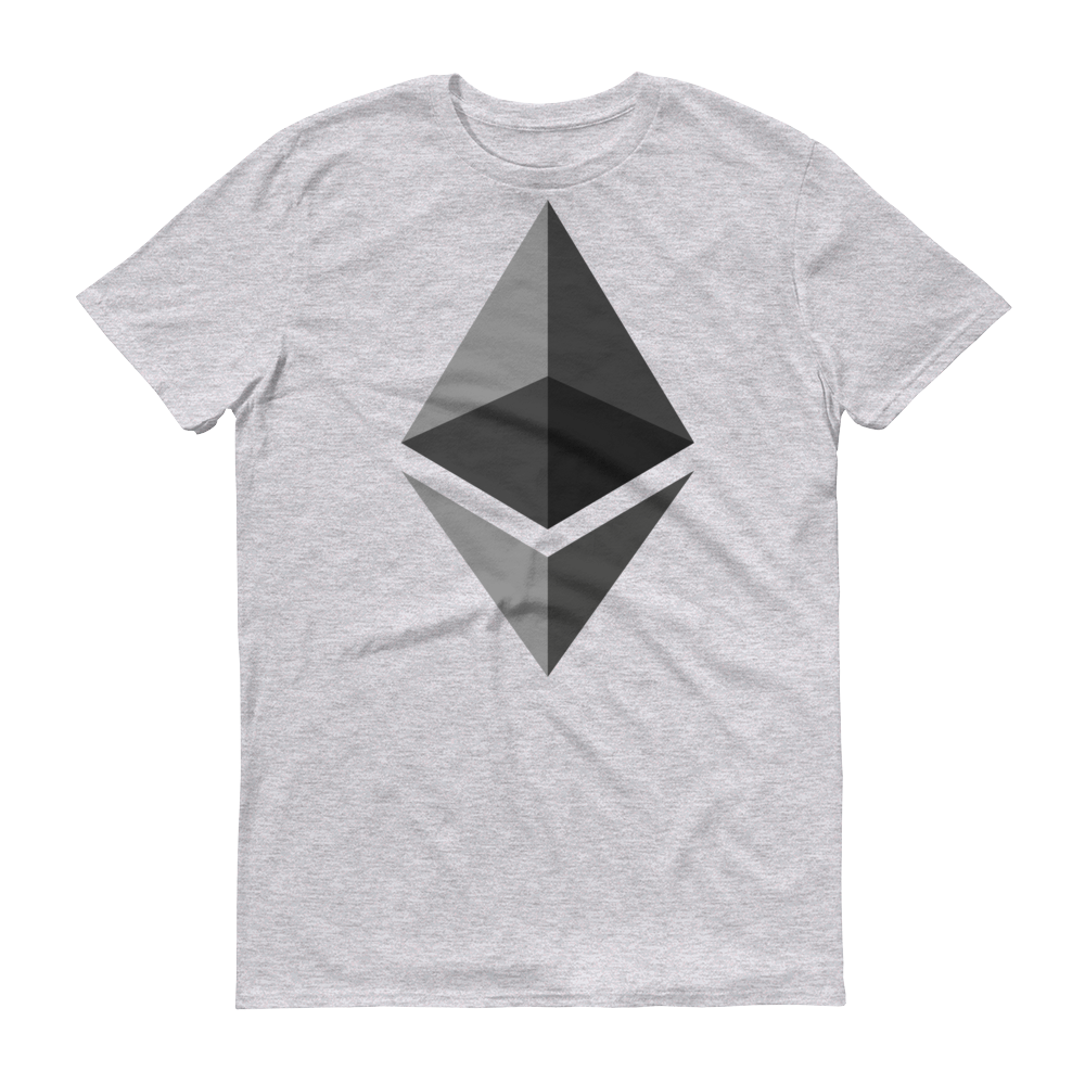Ethereum Short-Sleeve T-Shirt  zeroconfs Heather Grey S 