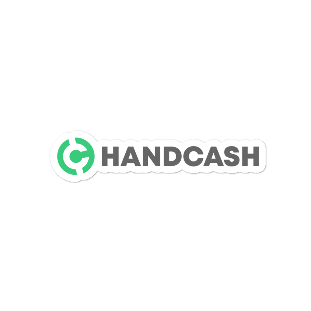 HandCash Official Bubble-Free Stickers  HandCash 4 inch  