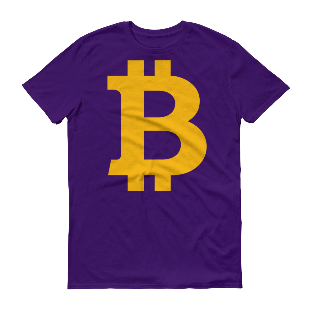 Bitcoin B Short-Sleeve T-Shirt  zeroconfs Purple S 
