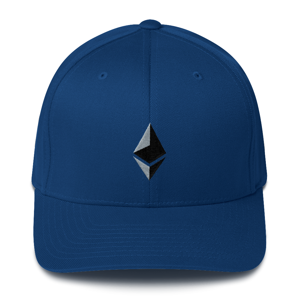Ethereum Flexfit Cap  zeroconfs Royal Blue S/M 