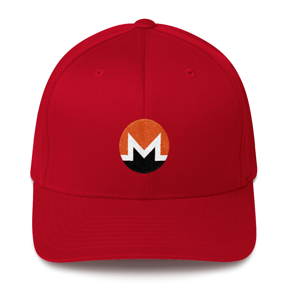 Monero Flexfit Cap  zeroconfs Red S/M 