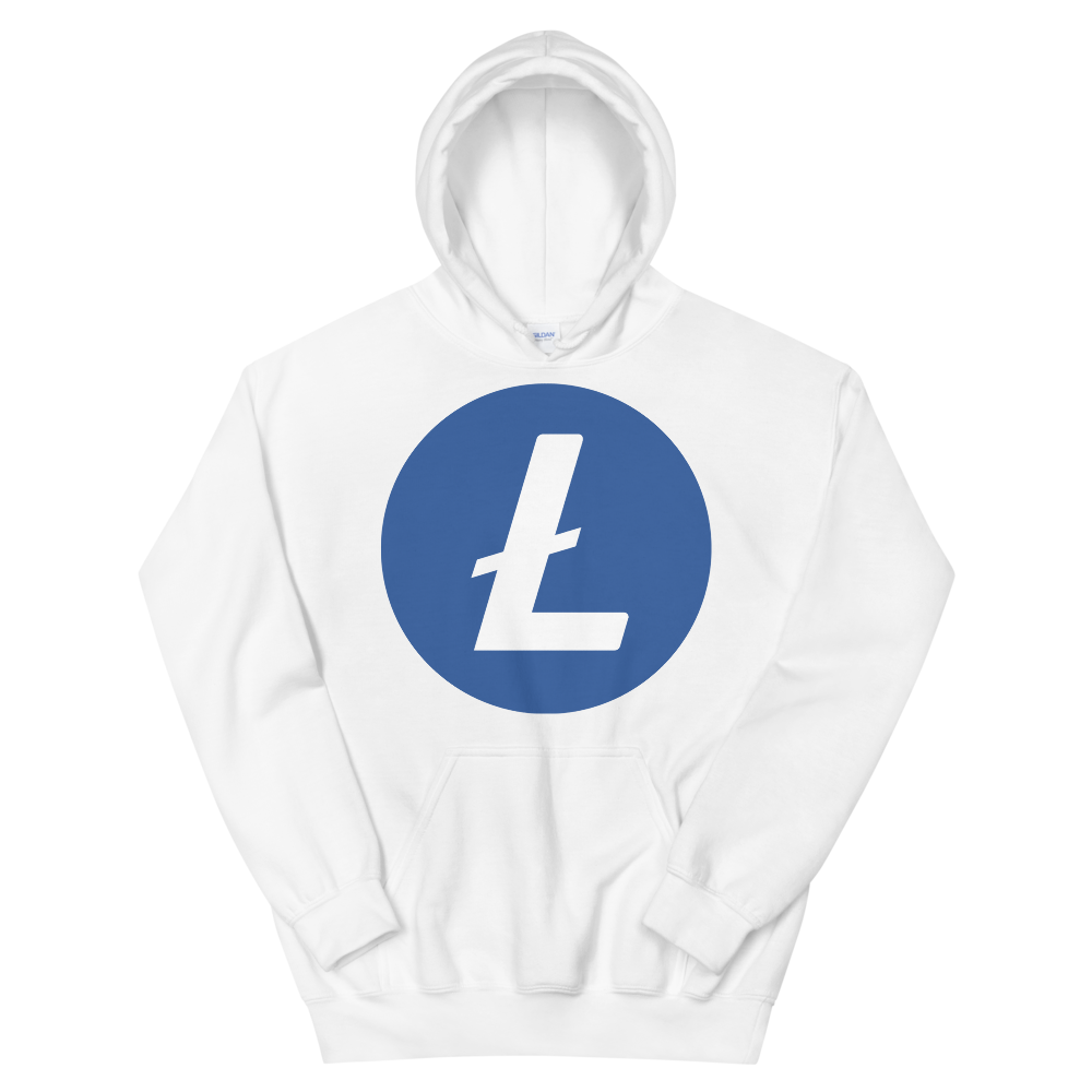 Litecoin Hooded Sweatshirt  zeroconfs White S 